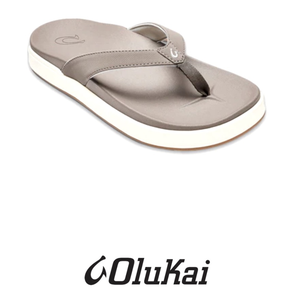 NWOB Olukai Nu’a Pi’o Warm Taupe Sandals, Size 10W